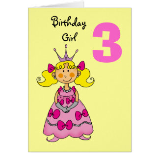 card birthday cards princess blonde hair greeting invitations