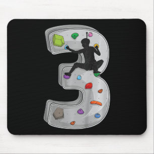 3 Year Old Rock Climbing 3rd Birthday Adventures C Mouse Mat