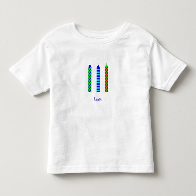 3 Year Old Toddler Boy T-Shirt (Front)