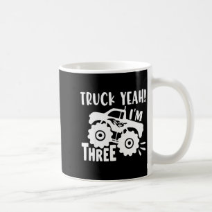 3 Years Old Birthday Gift Truck Yeah Three Funny Coffee Mug