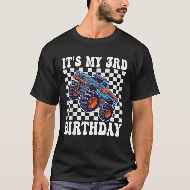3 Years Old Boy Girl It s My 3rd Birthday Boys Mon T-Shirt (Front)