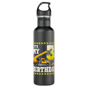 3 Years Old Boy Its My 3rd Birthday Construction C 710 Ml Water Bottle