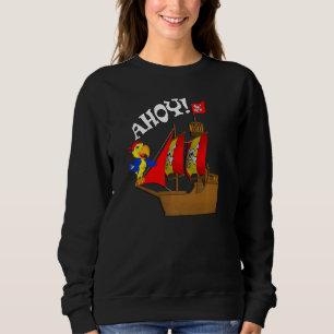 3 Years Old Graphic Birthday Pirate Sweatshirt