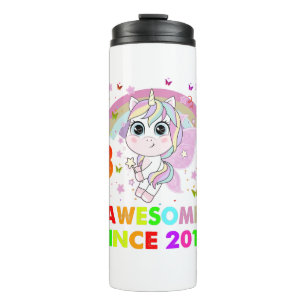 3 Years Old Unicorn 3th Birthday Girl Unicorn Part Thermal Tumbler