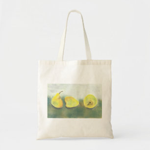 3 Yellow and Green Pears Tote Bag