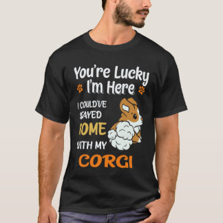 3 You Are Lucky Corgi T-Shirt
