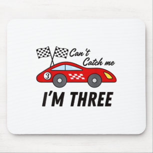 3 Yr Old Race Car Exotic Car Birthday Cant Catch M Mouse Mat