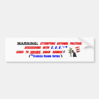 3a. WARNING!! Bumper Sticker