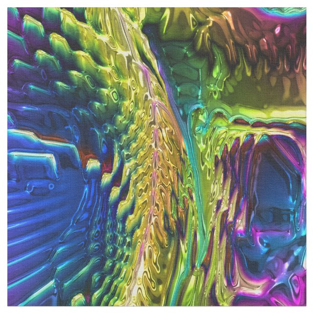 3D Abstract Art 16A-16B Options Custom Fabric (Close Up)