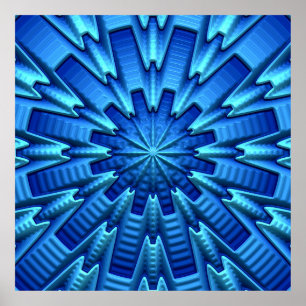 3D Abstract Art 1A Poster