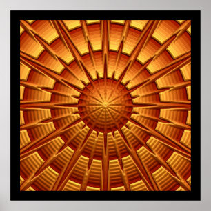 3D Abstract Art 2A Poster