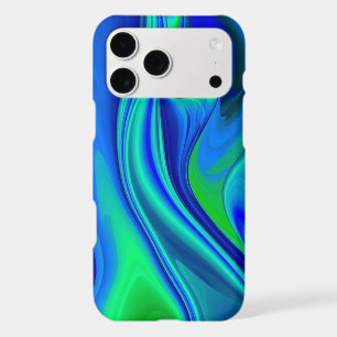 3D Abstract in green blue purple