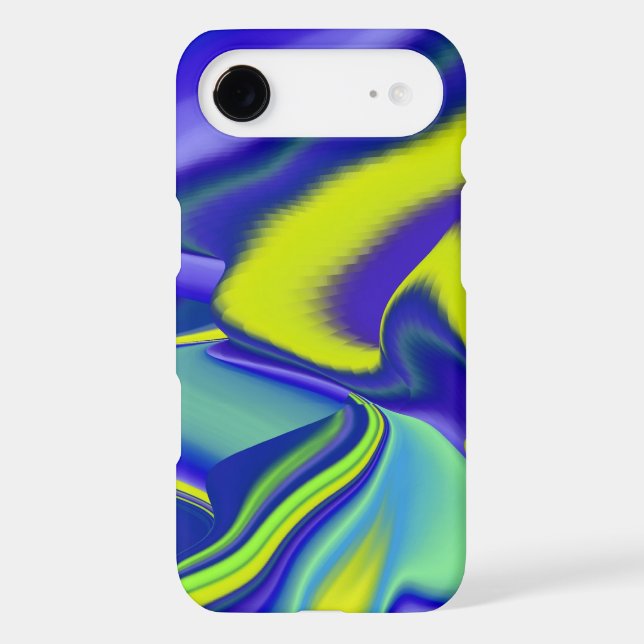 3D Abstract in green blue purple (Back)