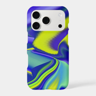 3D Abstract in green blue purple