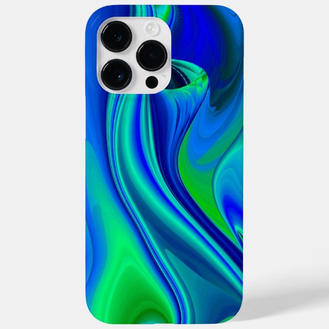 3D Abstract in green blue purple Case-Mate iPhone Case (Back)