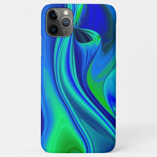 3D Abstract in green blue purple Case-Mate iPhone Case (Back)