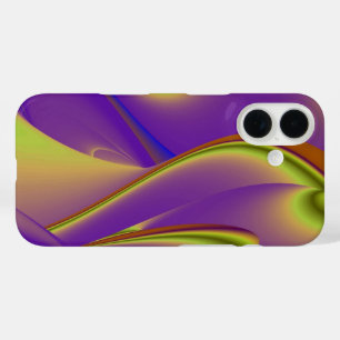 3D Abstract Rainbow Art iPhone 16 Case