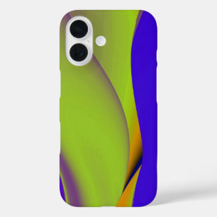 3D Abstract Rainbow Art iPhone 16 Case