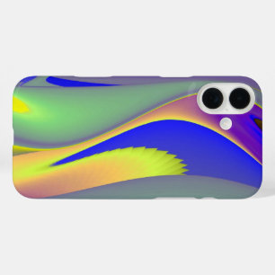 3D Abstract Rainbow Art iPhone 16 Plus Case