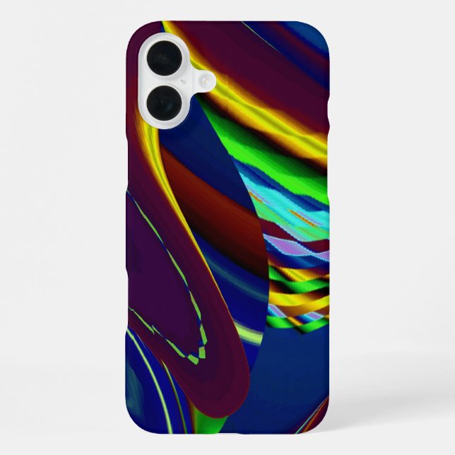 3D Abstract Rainbow Art iPhone Case (Back)