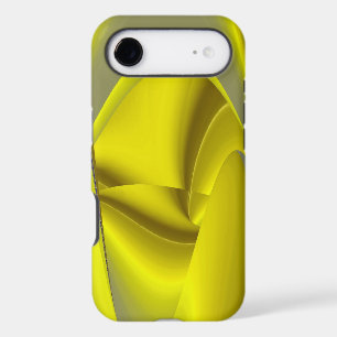 3D Abstract Rainbowart in Gold Yellow Blue