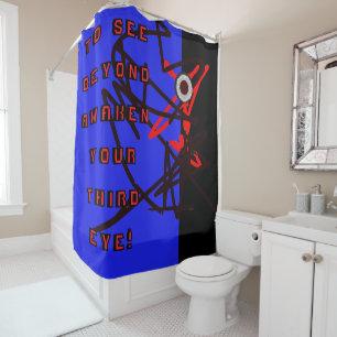 3D ABSTRACT Shower Curtain