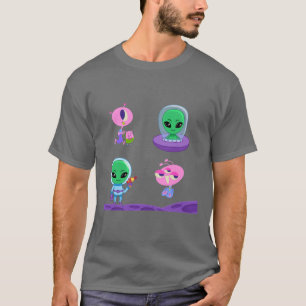 3D Alien Character Design T-Shirt