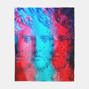 3d anaglyph effect. Covid-mutants. David Apollo. G Fleece Blanket