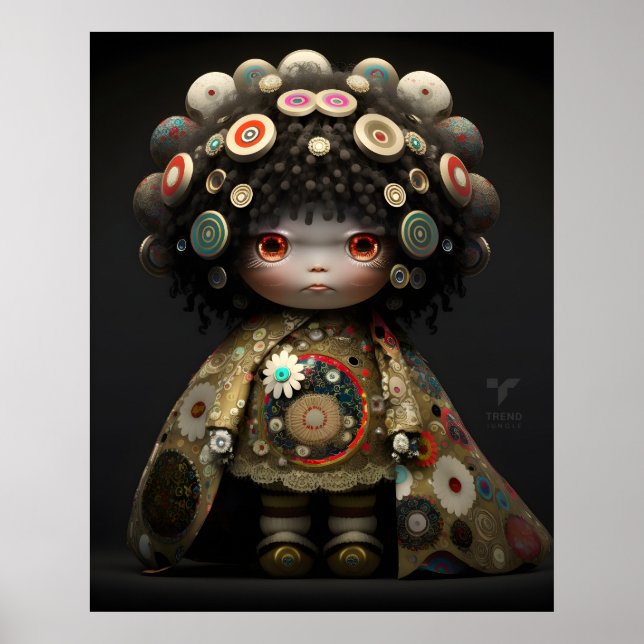 3D Anime Doll Poster by Takashi Murakami  (Front)