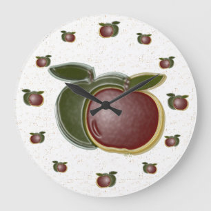 3D Apples (specks) Wall Clock
