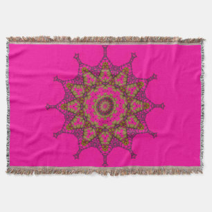 3D Art Mandala Throw Blanket
