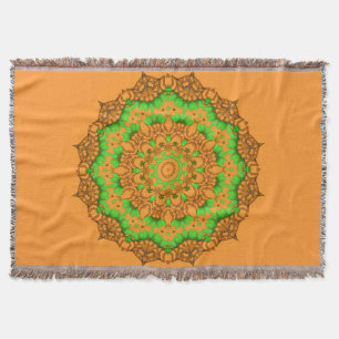 3D Art Mandala Throw Blanket