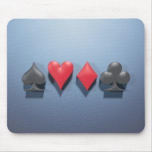 3D Artwork "Poker Suits" Mouse Mat