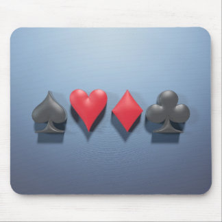 3D Artwork "Poker Suits" Mouse Mat