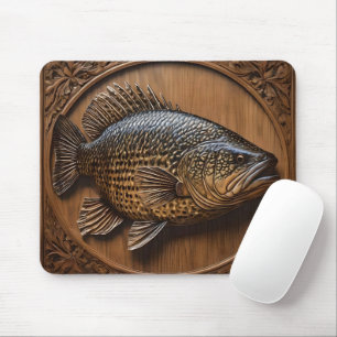 3D Australian Murray Cod Textured Print, Mouse Mat
