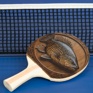 3D Australian Murray Cod Textured Print, Ping Pong Paddle