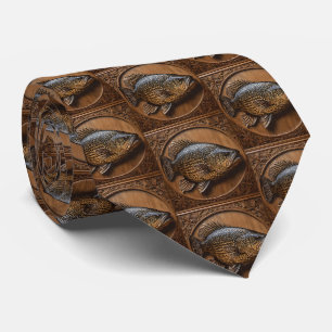 3D Australian Murray Cod Textured Print, Tie