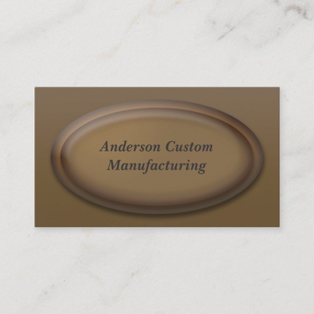 3D Award Style Business Card (Front)