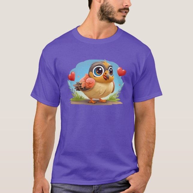 3D bird cartoon T-Shirt (Front)