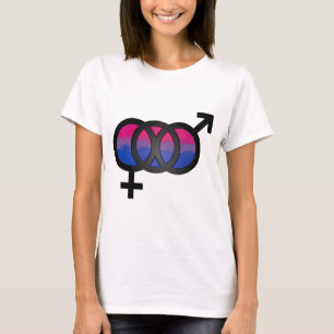 3D Bisexual Symbol T-Shirt