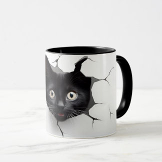 3D Black Cat Mug 10