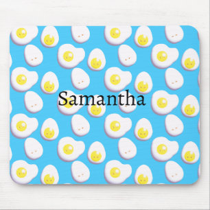 3D Boiled And Fried Eggs Mouse Mat