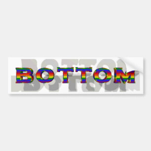 3D Bottom Bumper Sticker