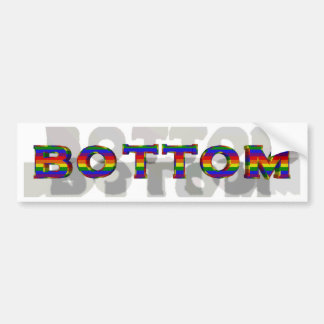 3D Bottom Bumper Sticker