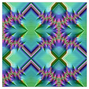 3D BRIGHT! ~ Green Purple Pink Aqua ~ Cute Fabric