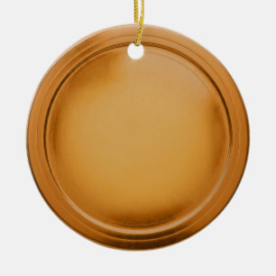 3D Bronze Foil Seal Elegant Excellence Award Medal Ceramic Tree Decoration