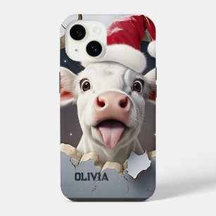 3D Calf Christmas iPhone 14 Case