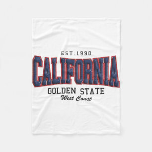 3D California  Fleece Blanket