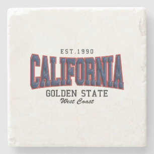 3D California  Stone Coaster