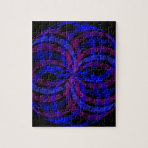 3D Center Flower Petal Geometric Puzzle